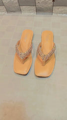 Ladies Flat Fancy Slippers